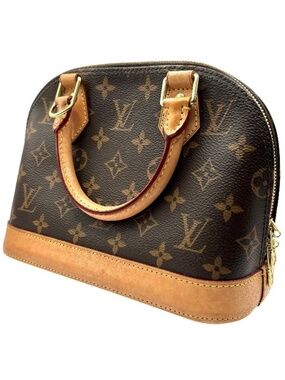 Louis Vuitton Alma PM Monogram Canvas Iconic Structured Top Handle Bag